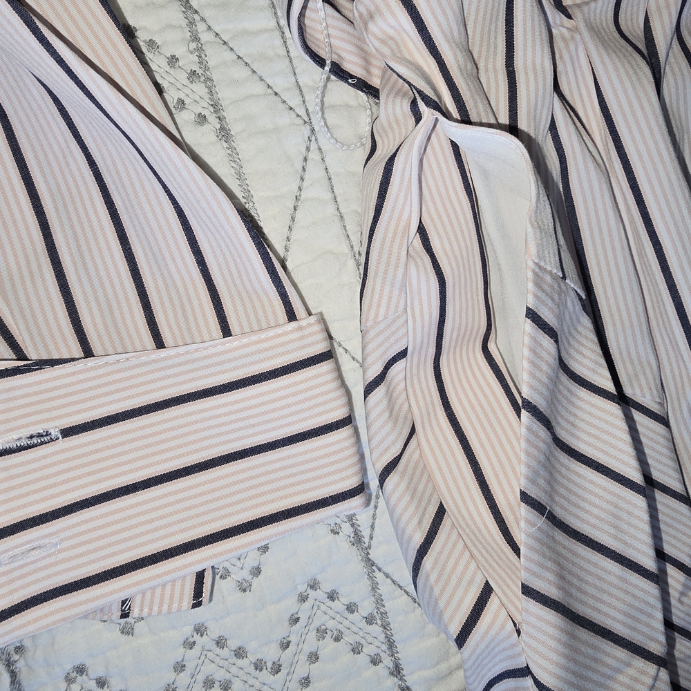 White House Black Market Striped Long Sleeve Dress Sz 6 - Picture 7 of 7